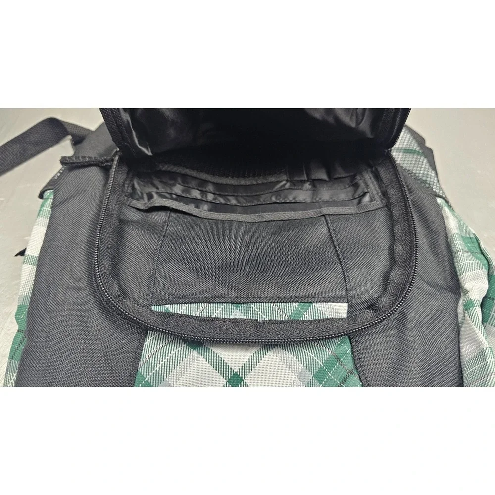 Northwest Captain Michigan State Spartans Backpack Green Plaid NCAA Padded NWT